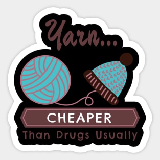 knitting, crochet, yarn, yarn balls, Funny Crochet quotes, Funny Knitting, Crochet lovers, yarn, cat lady, crocheting, Crochet pattern, humour, Sticker